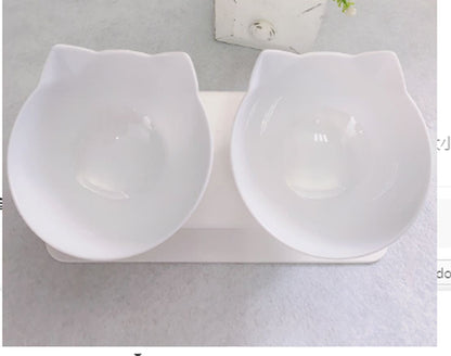 Cat Elevated Feeder Stand with Transparent Bowl