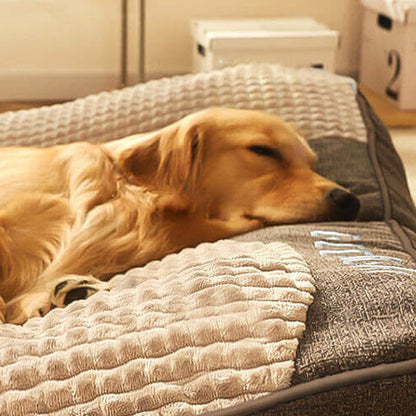 Large Thick Scratch-Resistant Spine Protection Dog Cushion Bed